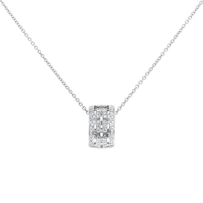[vivabelle]PARENTESI NECKLACE SILVER DIAMOND