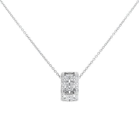[vivabelle]PARENTESI NECKLACE SILVER DIAMOND