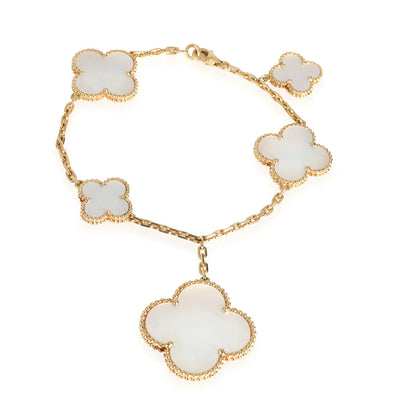 [vivabelle]MAGIC CLOVER MOP GOLD BRACELET 5 MOTIFS