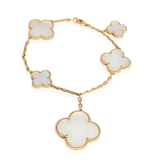 [vivabelle]MAGIC CLOVER MOP GOLD BRACELET 5 MOTIFS