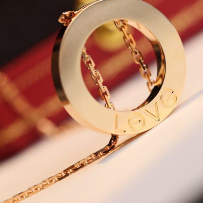 [vivabelle]LOVE NECKLACE ADJUSTABLE ROSE GOLD