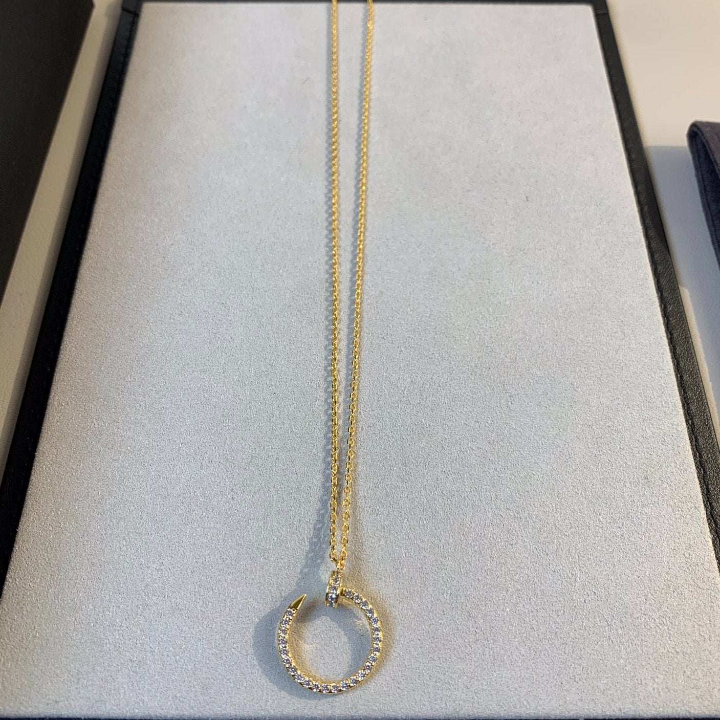 [vivabelle]JUSTE NECKLACE GOLD DIAMONDS