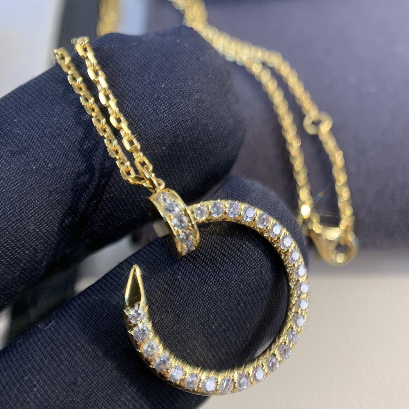 [vivabelle]JUSTE NECKLACE GOLD DIAMONDS