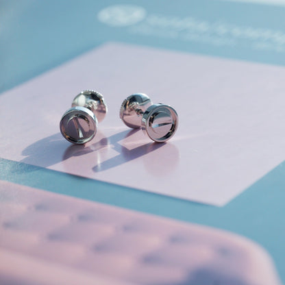 [vivabelle]LOVE EARRINGS SILVER 10MM