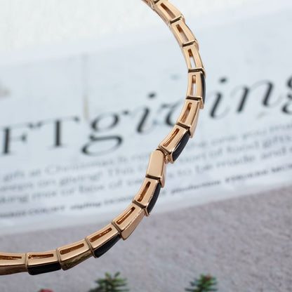 [vivabelle]SERPENTI BRACELET PINK GOLD ONYX