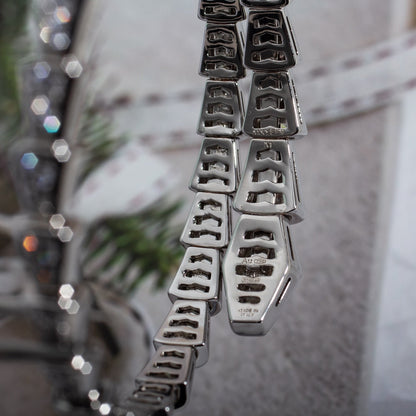 [vivabelle]SERPENTI BRACELET 6MM SILVER DIAMOND