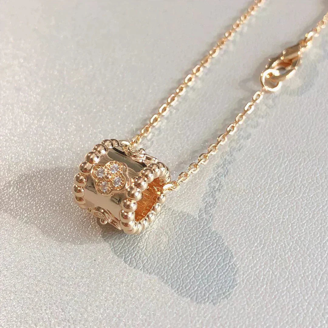 [vivabelle]PERLEE PEDANT NECKLACE GOLD / ROSE GOLD