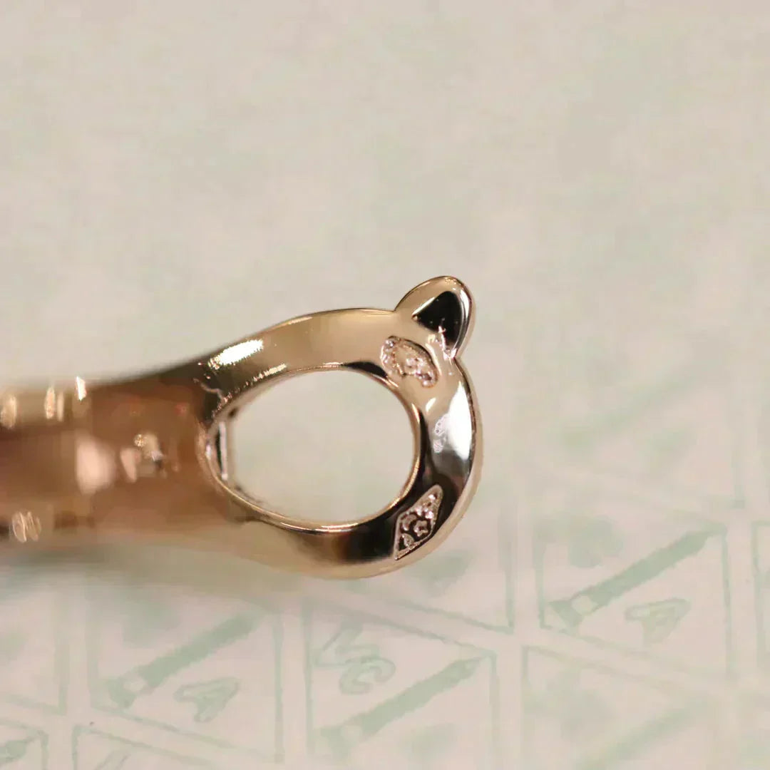 [vivabelle]CLOVER MEDIUM 1 MOTIFS FUll DIAMOND EARRINGS