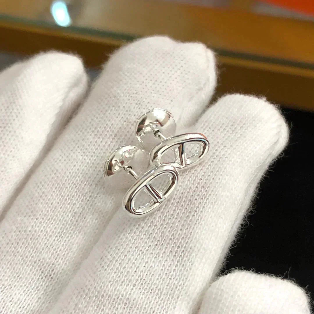 [vivabelle]CHAINE SMALL EARRINGS GOLD AND SILVER