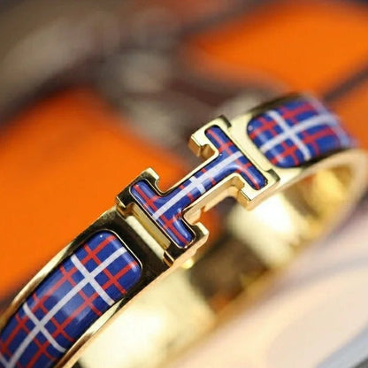 [vivabelle]H TARTAN BRACELET 12MM