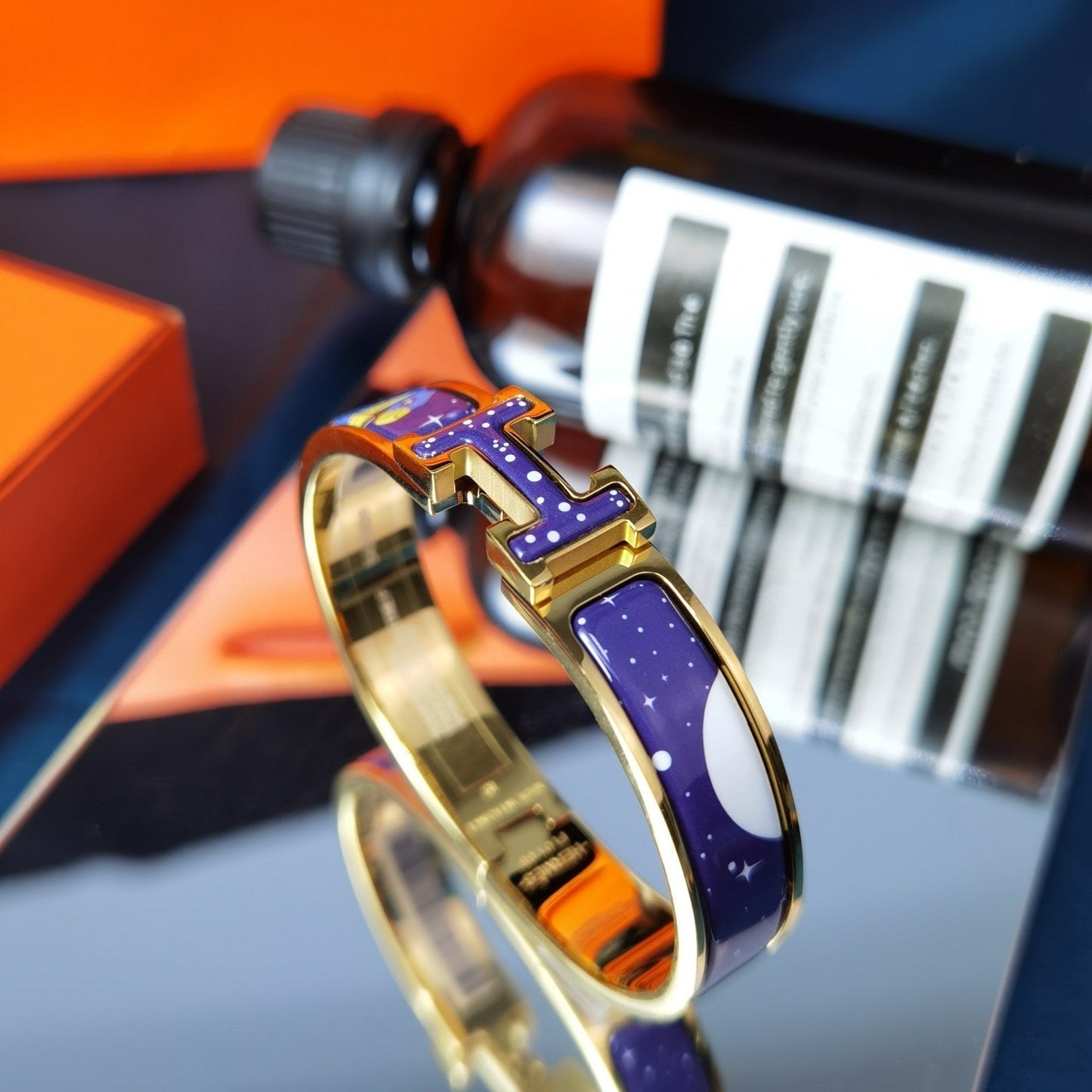 [vivabelle]H STAR AND MOON BRACELET 12MM