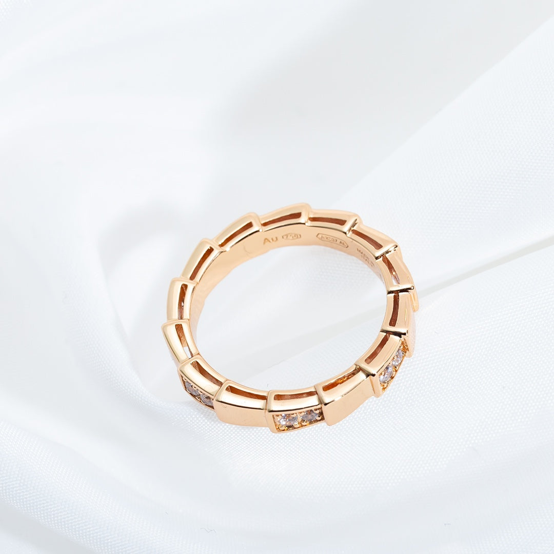 [vivabelle]SERPENTI RING PINK GOLD  3MM