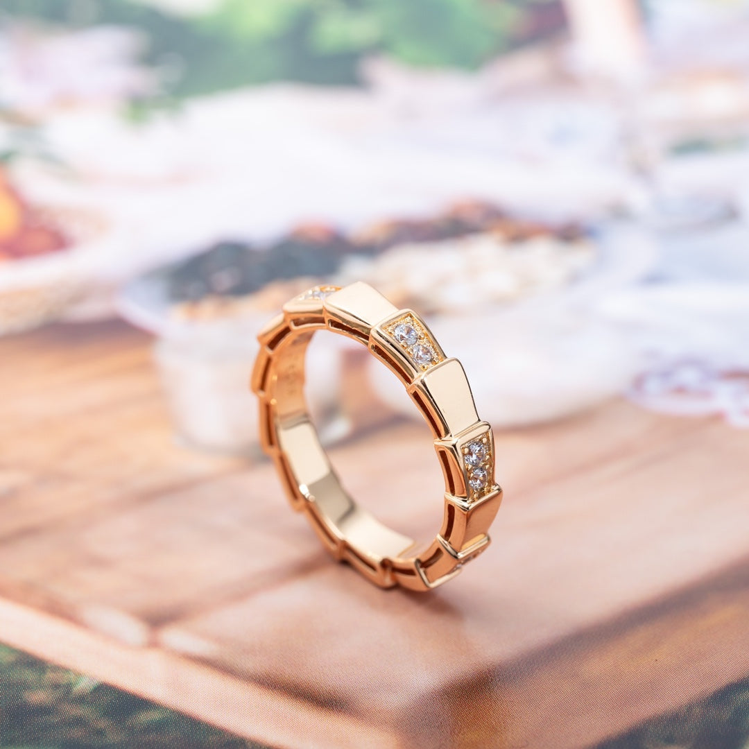 [vivabelle]SERPENTI RING PINK GOLD  3MM