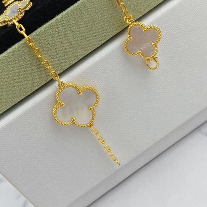[vivabelle]MAGIC CLOVER MOP GOLD BRACELET 5 MOTIFS