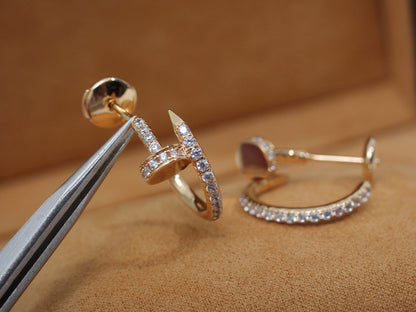 [vivabelle]JUSTE EARRINGS 12.75MM PINK GOLD DIAMOND