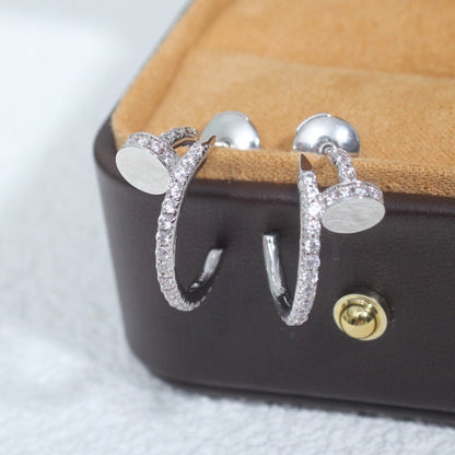 [vivabelle]JUSTE EARRINGS 12.75MM SILVER DIAMOND