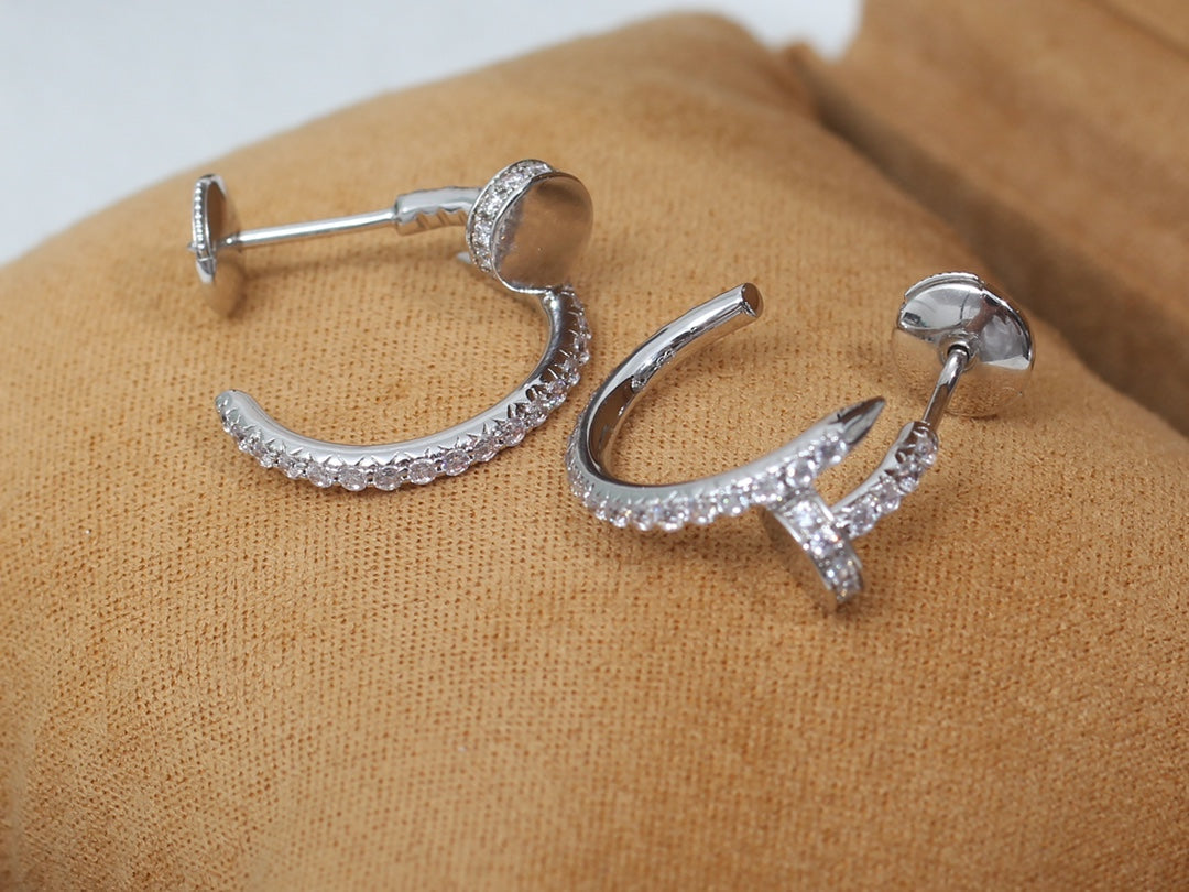 [vivabelle]JUSTE EARRINGS 12.75MM SILVER DIAMOND