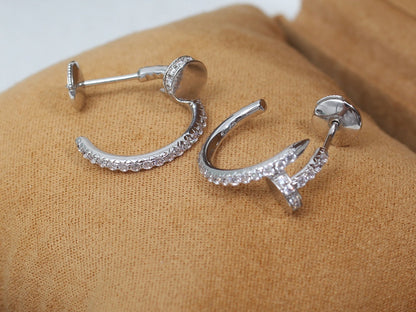 [vivabelle]JUSTE EARRINGS 12.75MM SILVER DIAMOND