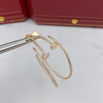 [vivabelle]JUSTE EARRINGS FULL DIAMONDS 1.8MM