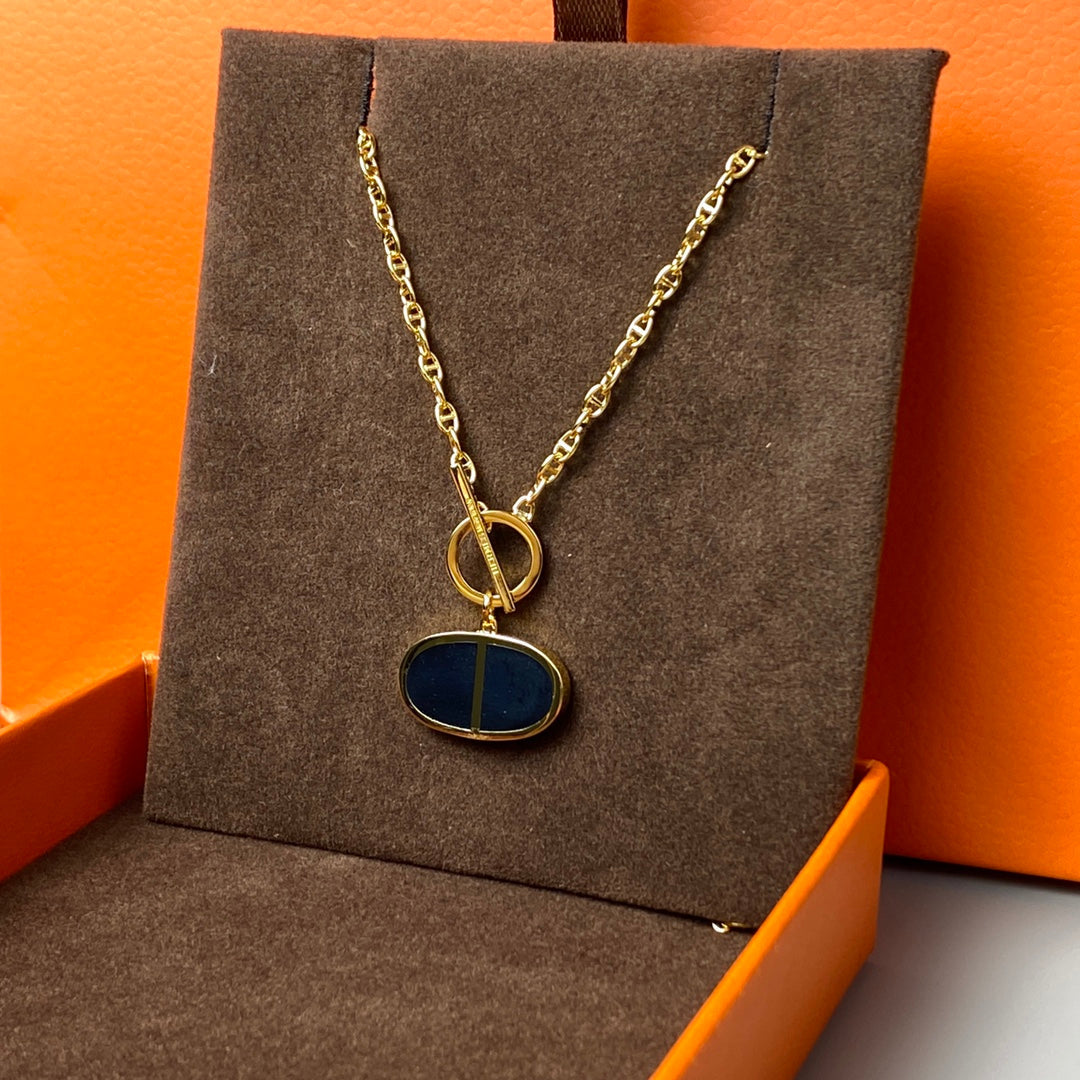 [vivabelle]CHAINE VERSO BLACK CERAMIC NECKLACE