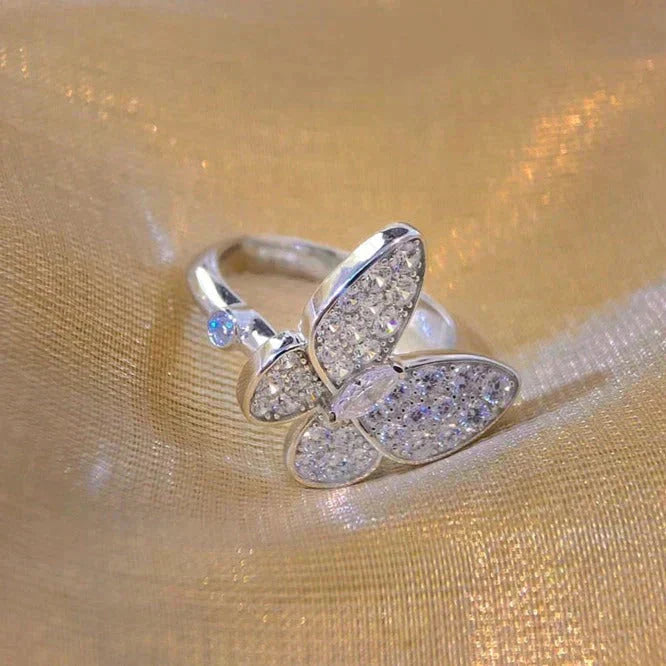 [vivabelle]BUTTERFLY DIAMOND RING