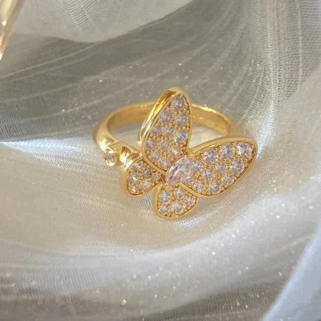 [vivabelle]BUTTERFLY DIAMOND RING