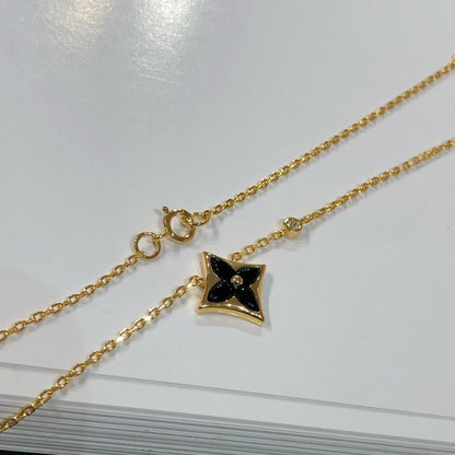 [vivabelle]STAR BLACK MOP NECKLACE