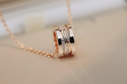 [vivabelle]ZERO 1 PINK GOLD DIAMOND NECKLACE