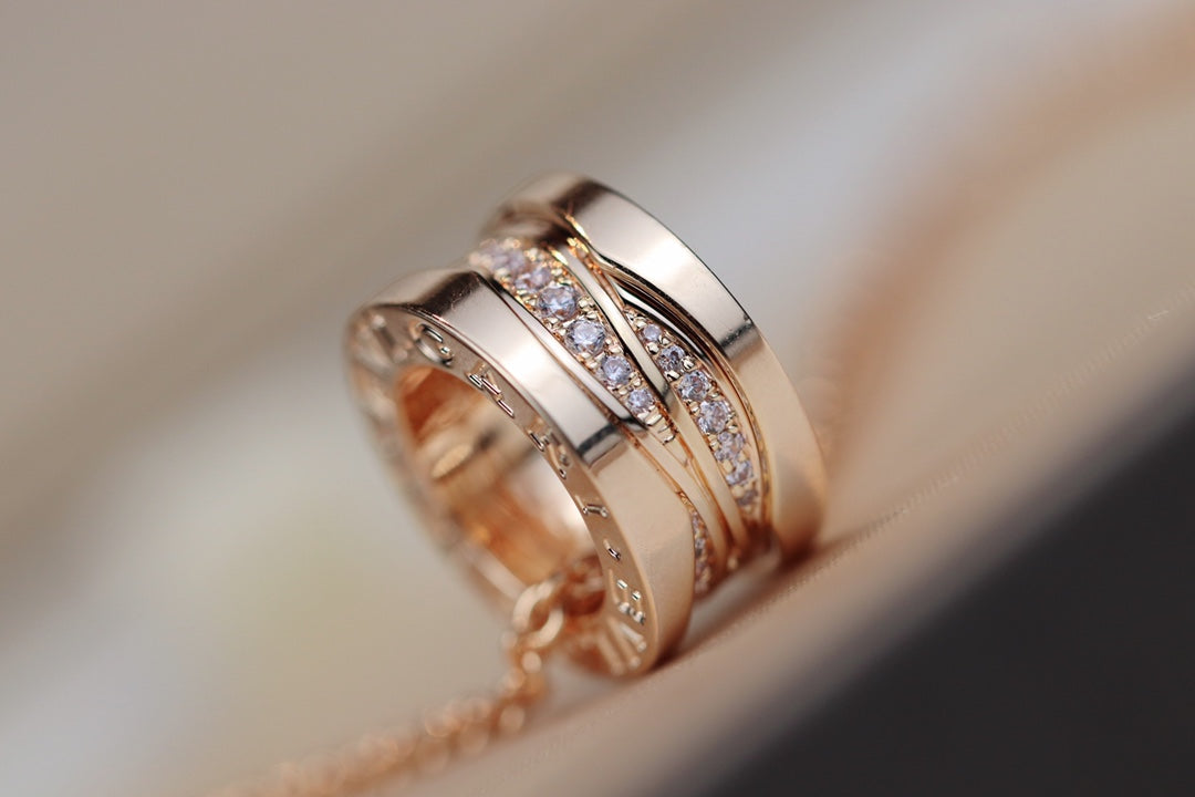 [vivabelle]ZERO 1 PINK GOLD DIAMOND NECKLACE