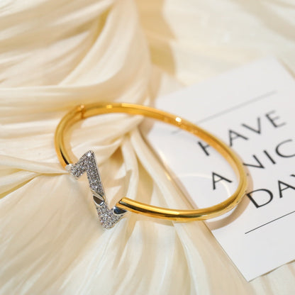 [vivabelle]VOLTE UPSITE DOWN GOLD DIAMOND BRACELET