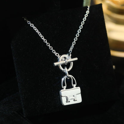 [vivabelle]POP H PEDANT SILVER NECKLACE