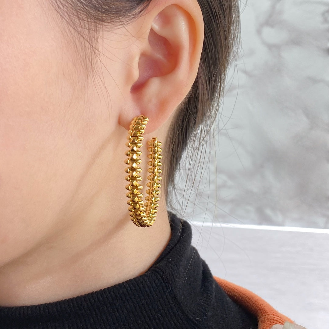 [vivabelle]CLASH HOOP EARRINGS