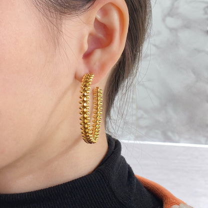 [vivabelle]CLASH HOOP EARRINGS
