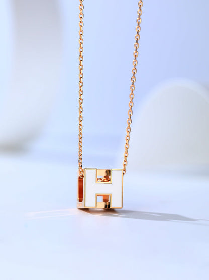 [vivabelle]H CAGE PINK GOLD NECKLACE