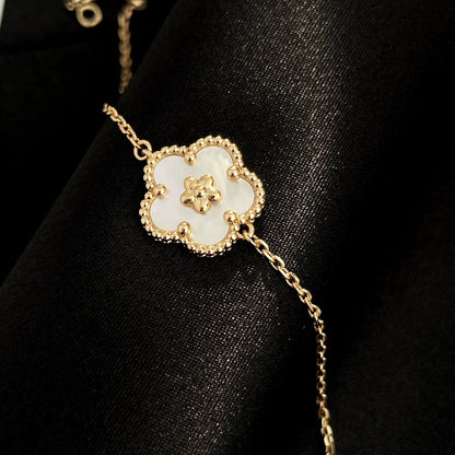 [vivabelle]LUCKY SPRING ROSE GOLD MOP BRACELET