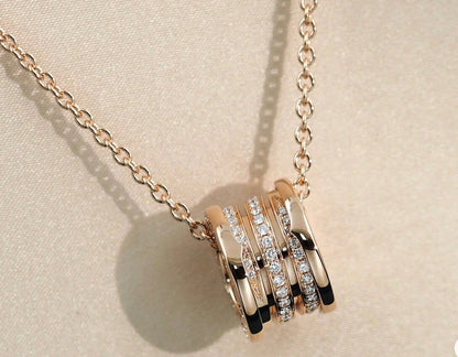 [vivabelle]ZERO 1 PINK GOLD DIAMOND NECKLACE