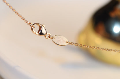 [vivabelle]JEUX MALACHITE 1 DIAMOND PINK GOLD NECKLACE