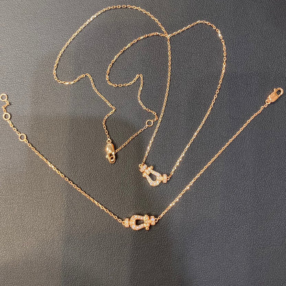 [vivabelle]FORCE 10 DIAMOND PINK GOLD NECKLACE MINI MODEL