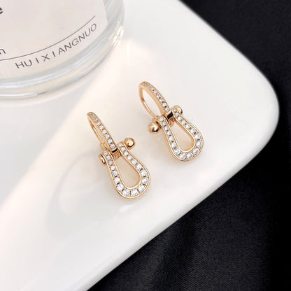 [vivabelle]FORCE 10 FULL DIAMOND DROP EARRINGS MEDIUM MODEL