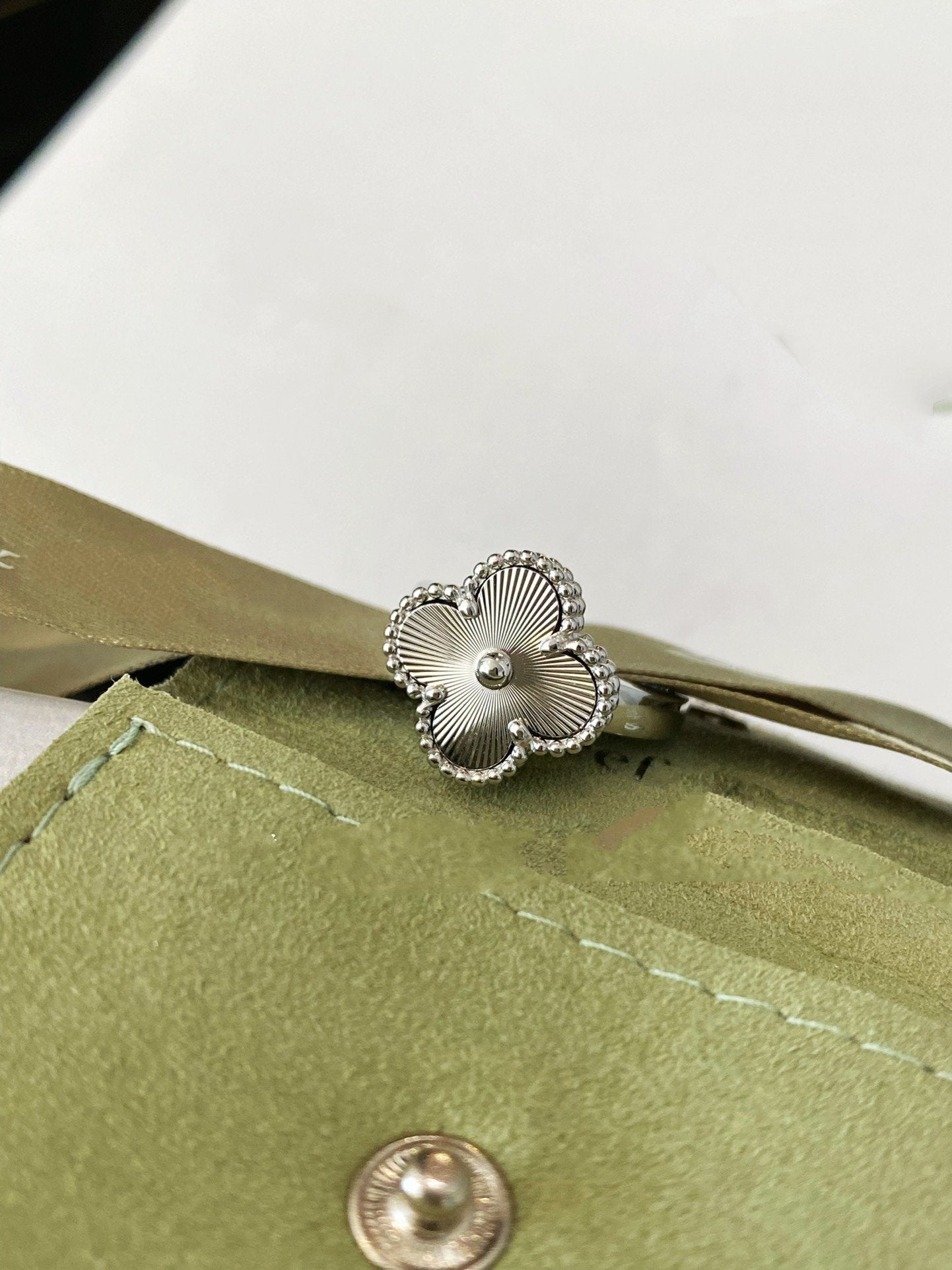 [vivabelle]CLOVER SILVER RING