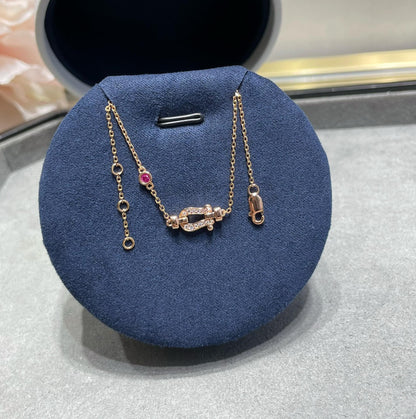 [vivabelle]FORCE 10 DIAMOND CHAIN LINK PINK GOLD BRACELET