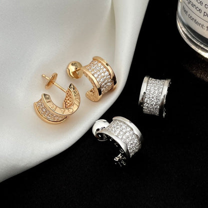[vivabelle]ZERO 1 DIAMOND PAVED EARRINGS