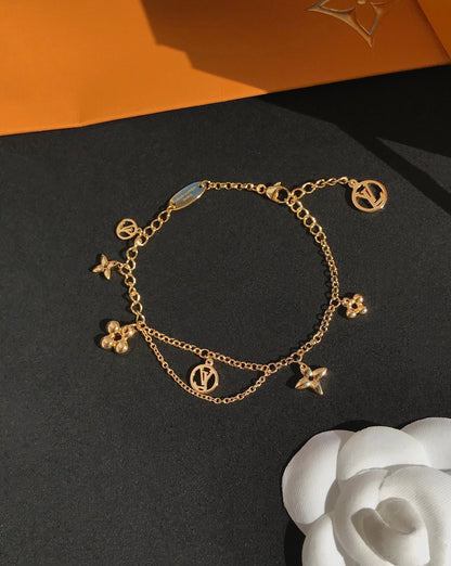 [vivabelle]BLOOMING PINK GOLD MOP BRACELET