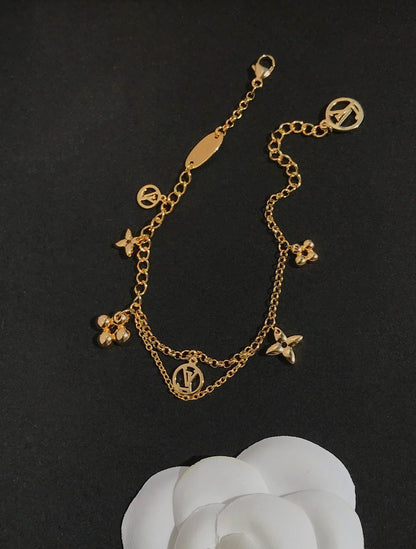 [vivabelle]BLOOMING PINK GOLD MOP BRACELET