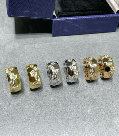 [vivabelle]BEE LOVE DIAMOND HOOP EARRINGS