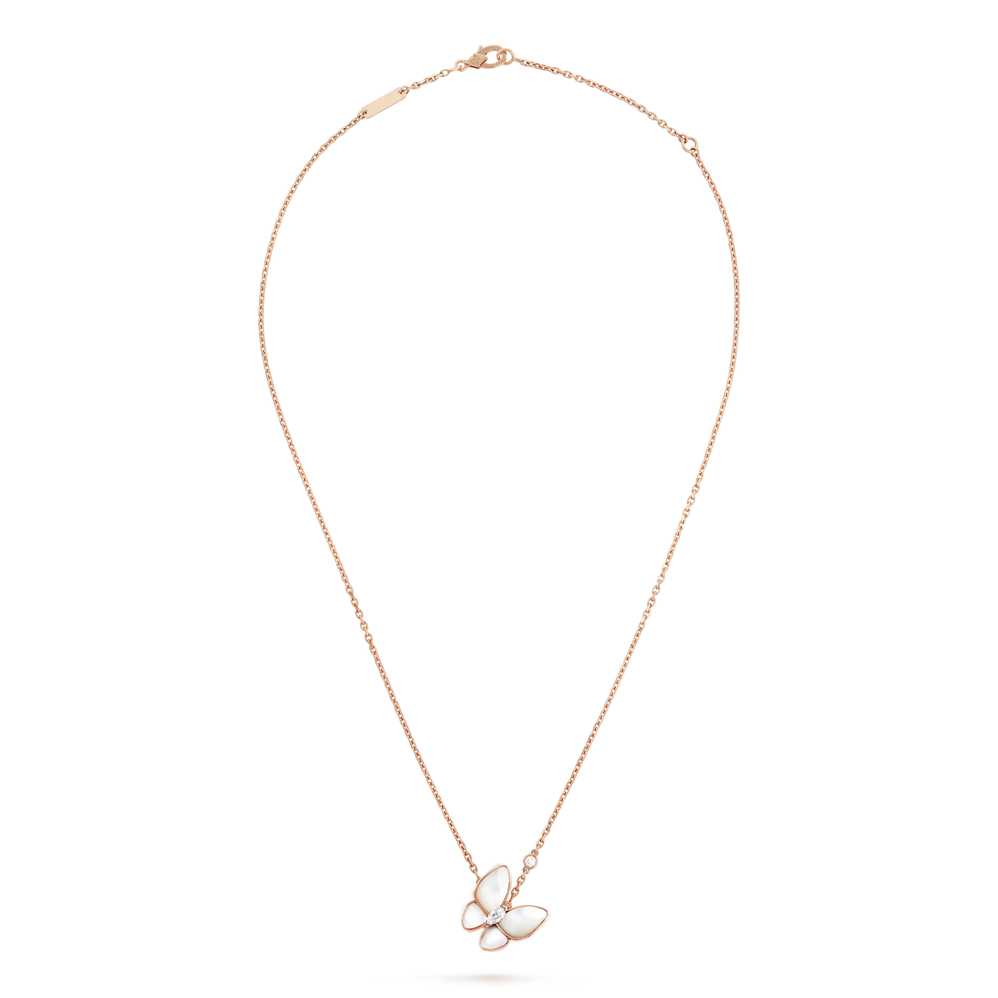 [vivabelle]BUTTERFLY MOP DIAMOND NECKLACE