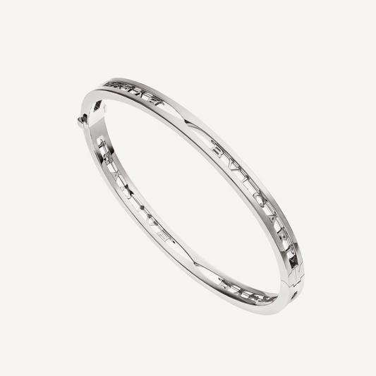 [vivabelle]ZERO 1 SPIRAL LOGO SILVER BRACELET