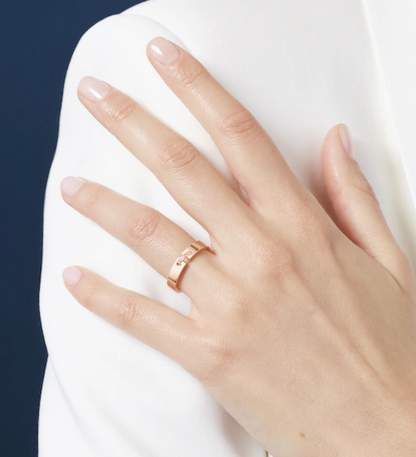 [vivabelle]ALLIANCE LIENS VIDENCE DIAMOND 4MM RING