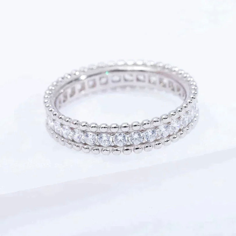 [vivabelle]PERLEE DIAMOND SILVER RING