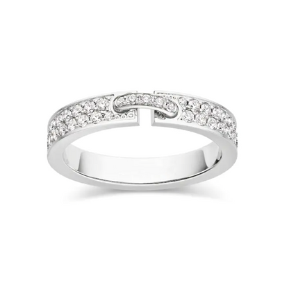 [vivabelle]ALLIANCE LIENS VIDENCE PAVED DIAMOND 4MM RING